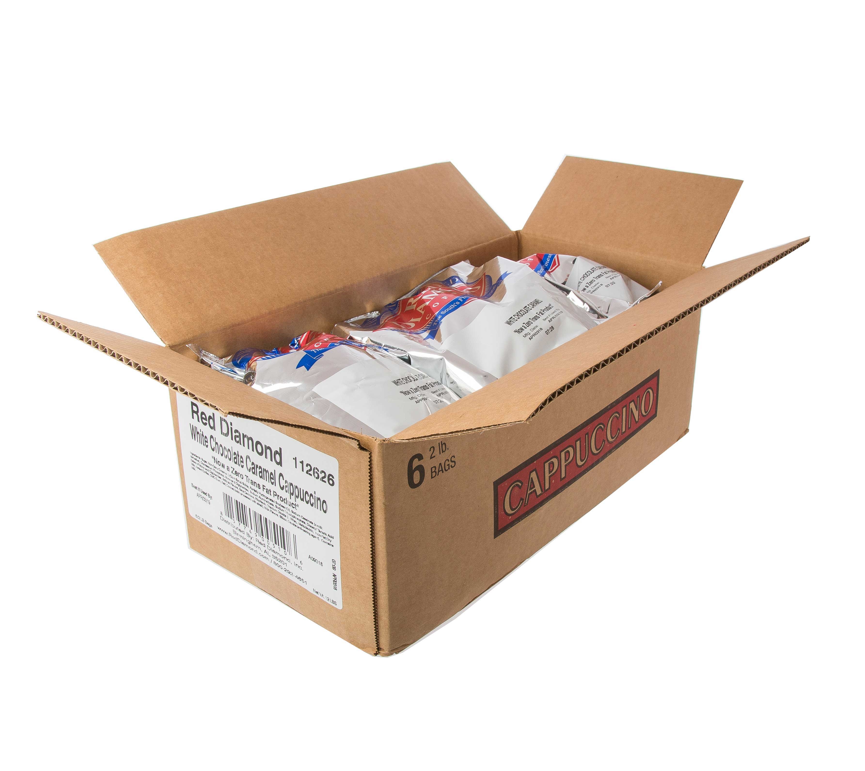 Red Diamond White Chocolate Caramel Cappuccino, 2 Pound -- 6 per case.