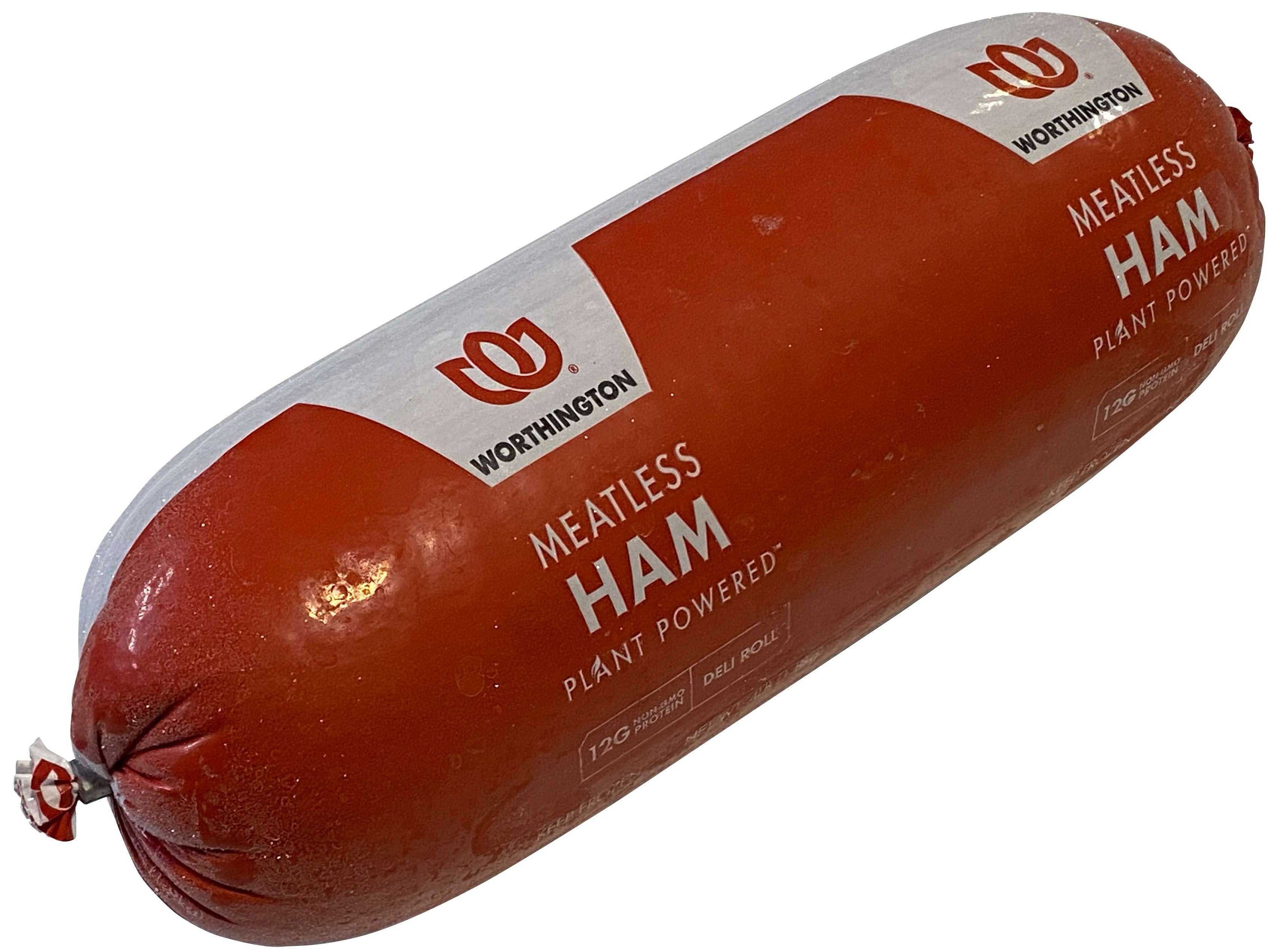 Worthington Plant Based Lightly Seasoned Ham Roll, 4 Pound -- 4 per case