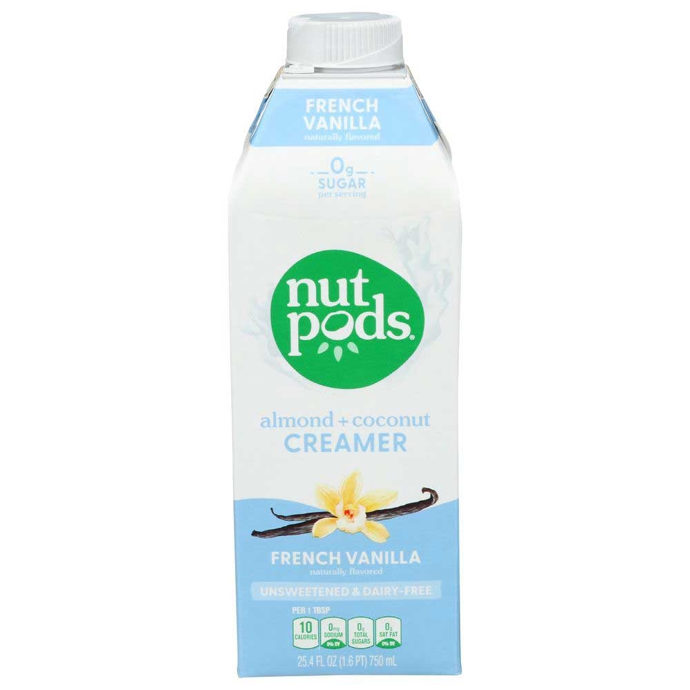Nutpods Dairy Free Unsweetened French Vanilla Creamer, 25.4 Fluid Ounce -- 6 per case