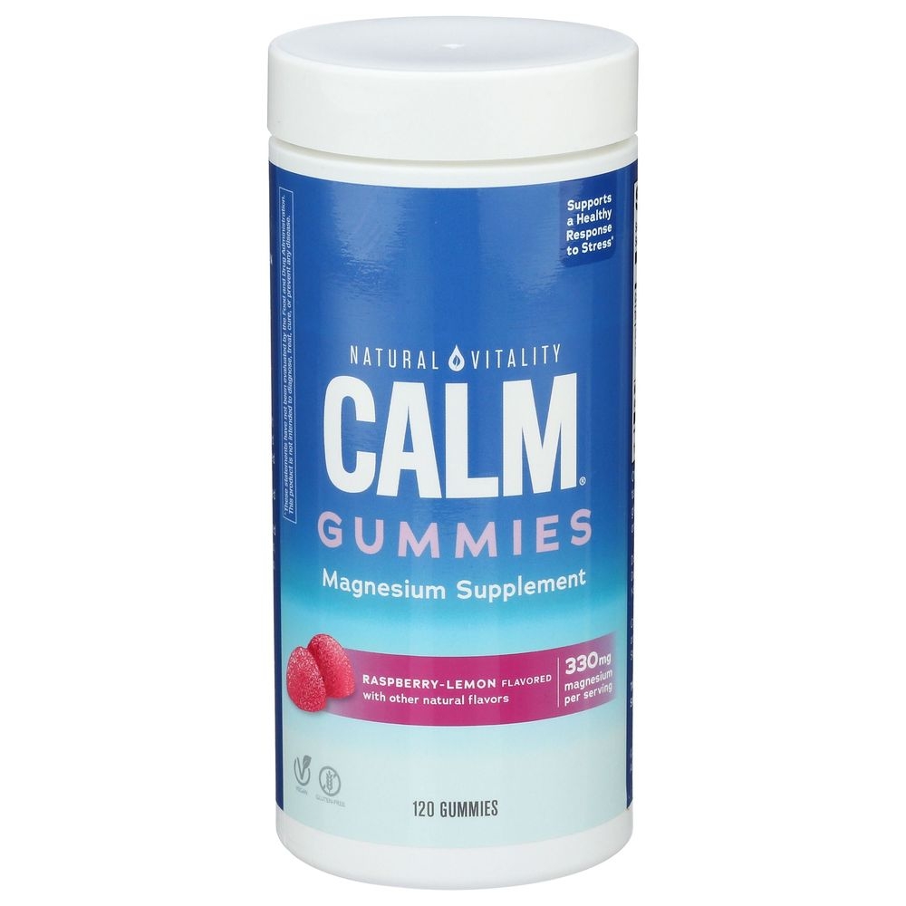 Natural Vitality Calm Raspberry Lemon Gummies, 120 count
