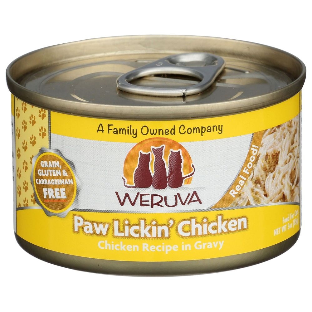 Weruva Paw Lickin Chicken-Chicken Recipe in Gravy Cat Food, 3 Ounce -- 24 per case