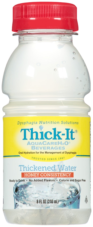 Thick It AquaCare H2O Thickened Water Beverage, 8 Ounce -- 24 per case.