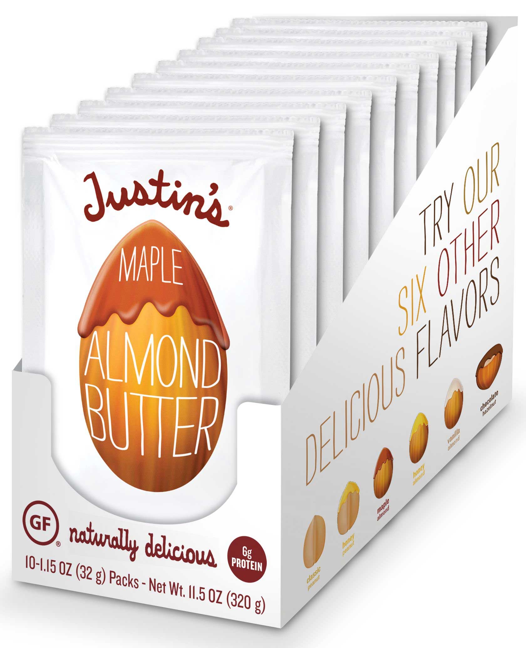 Justins Maple Almond Butter, 1.15 Ounce -- 60 per case