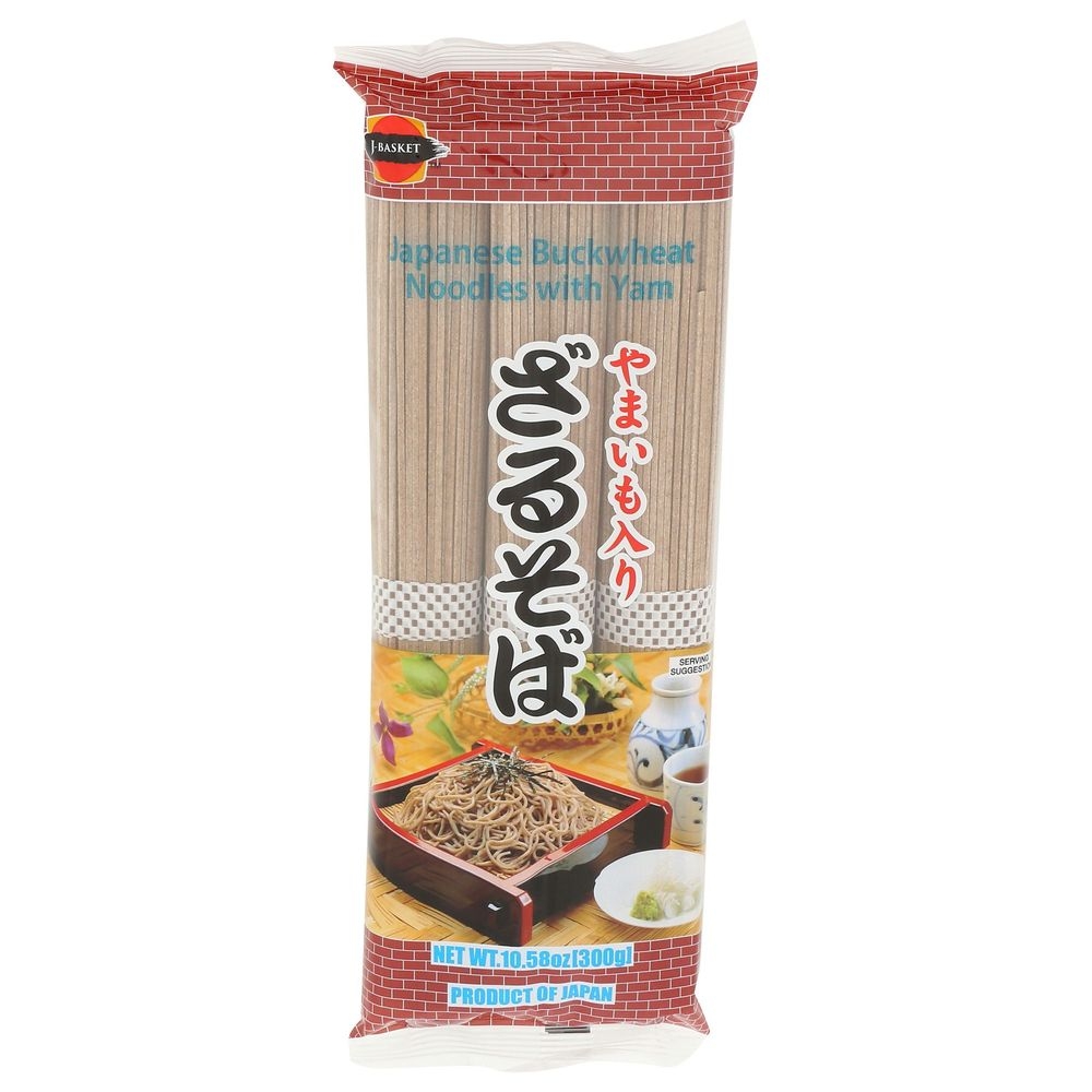 J-Basket Japanese Buckwheat Noodles with Yam, 10.58 Ounce -- 24 per case