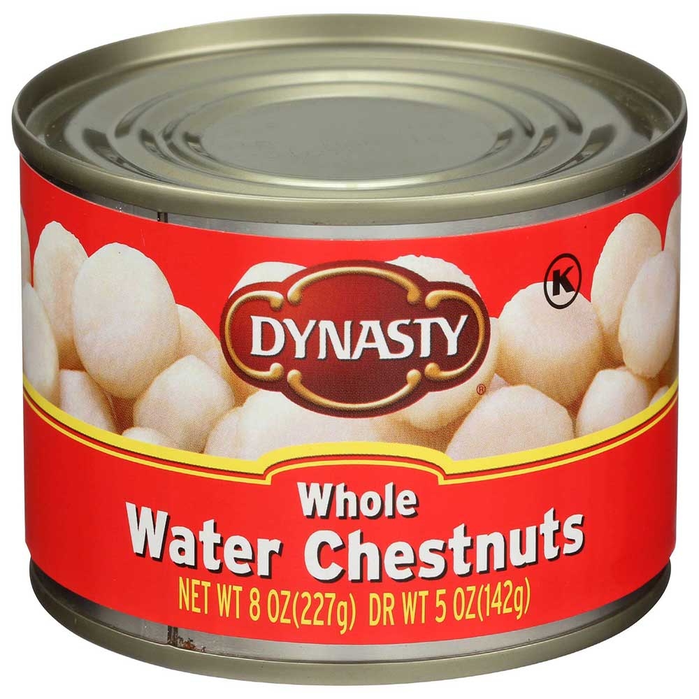 Dynasty Whole Water Chestnuts, 8 Ounce -- 12 per case