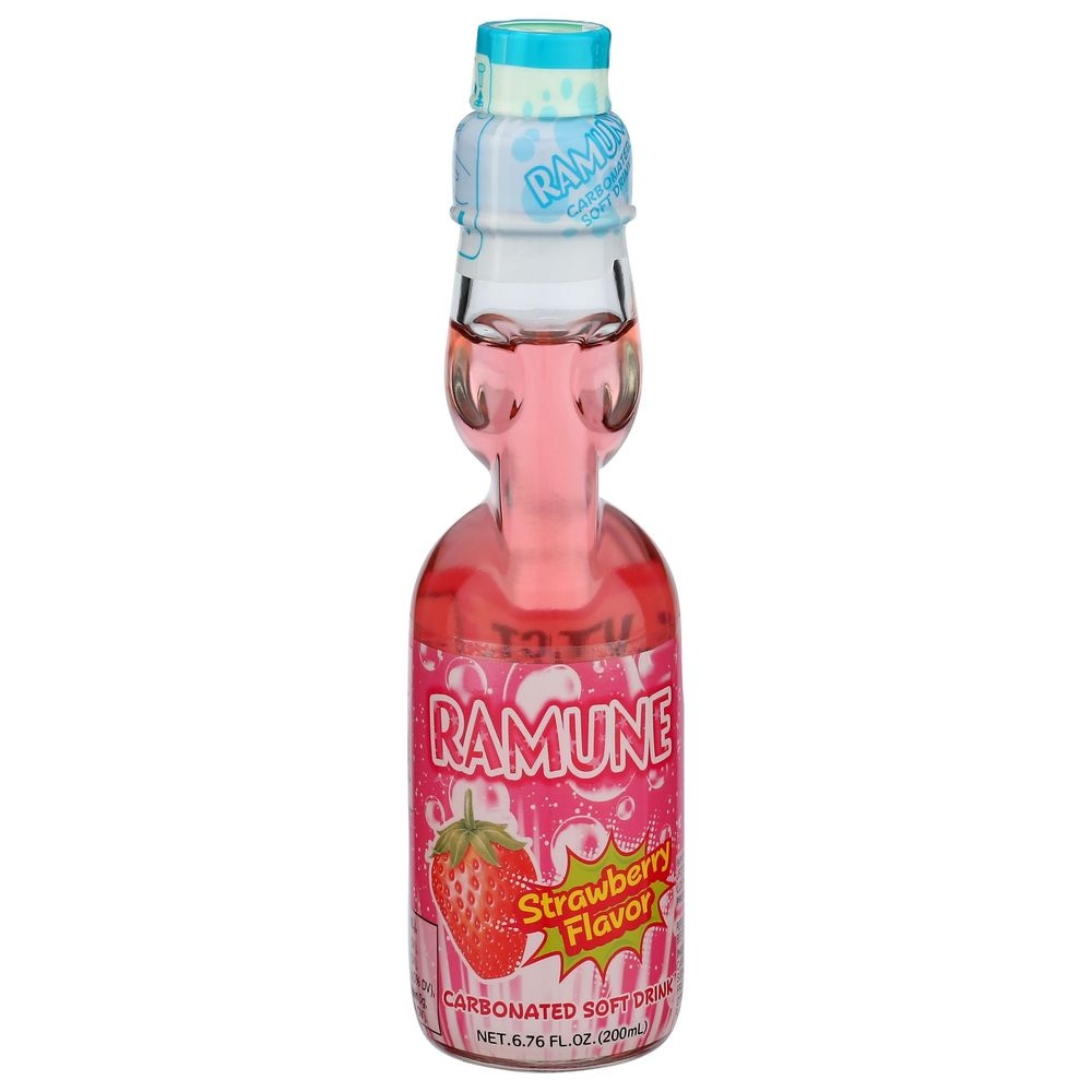 Jfc Strawberry Flavor Ramune Soda, 6.76 Fluid Ounce -- 12 per case