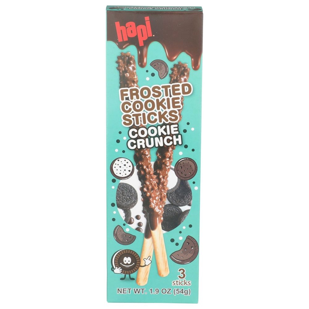 Hapi Cookie Crunch Frosted Cookie Sticks, 1.9 Ounce -- 8 per case