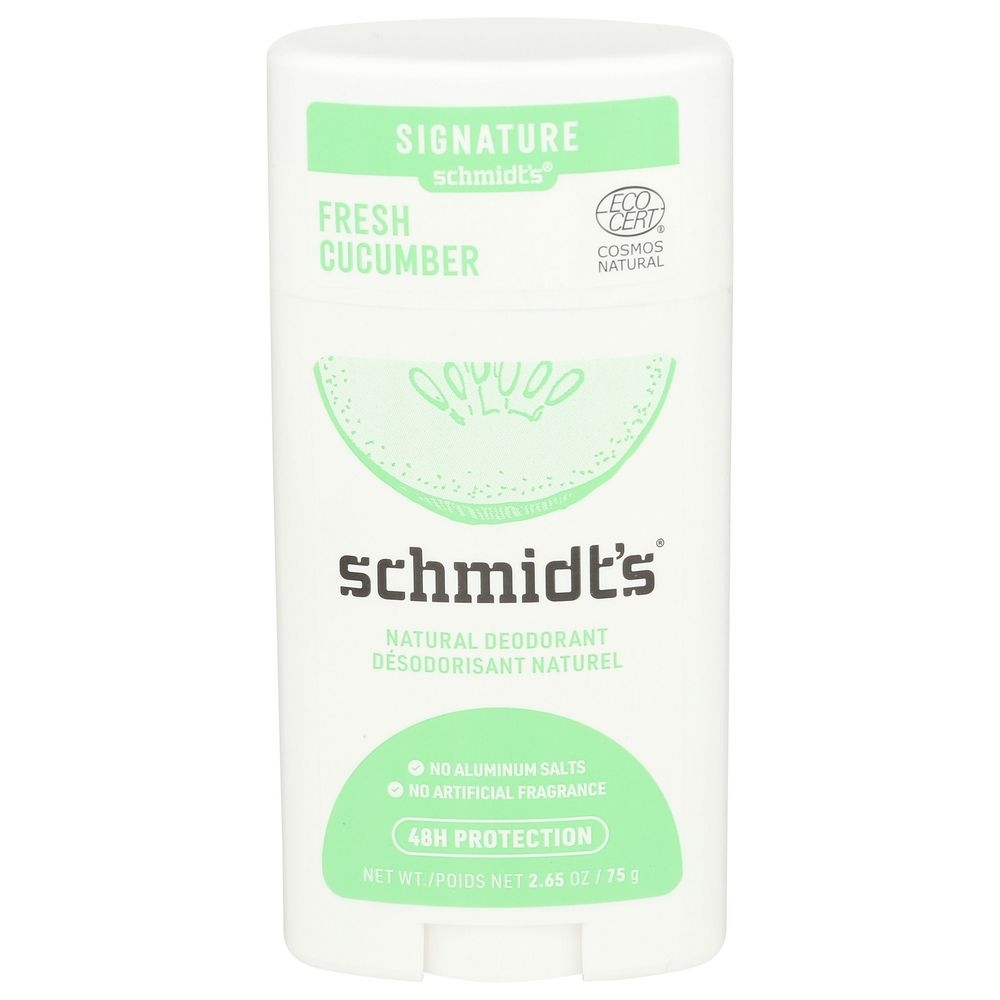 Schmidts Freshener Cucumber Deodorant Stick, 2.65 Ounce
