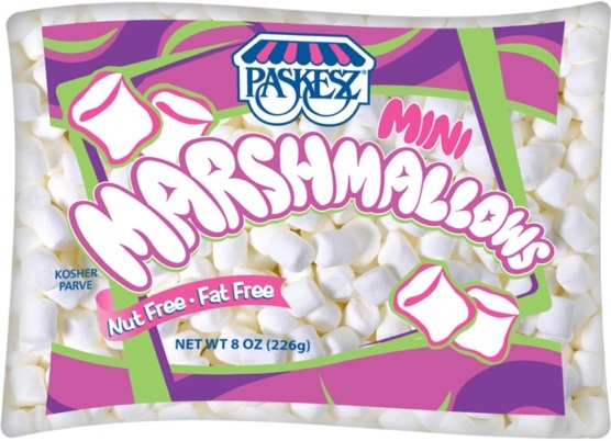Paskesz Mini White Marshmallow, 8 Ounce -- 12 per case