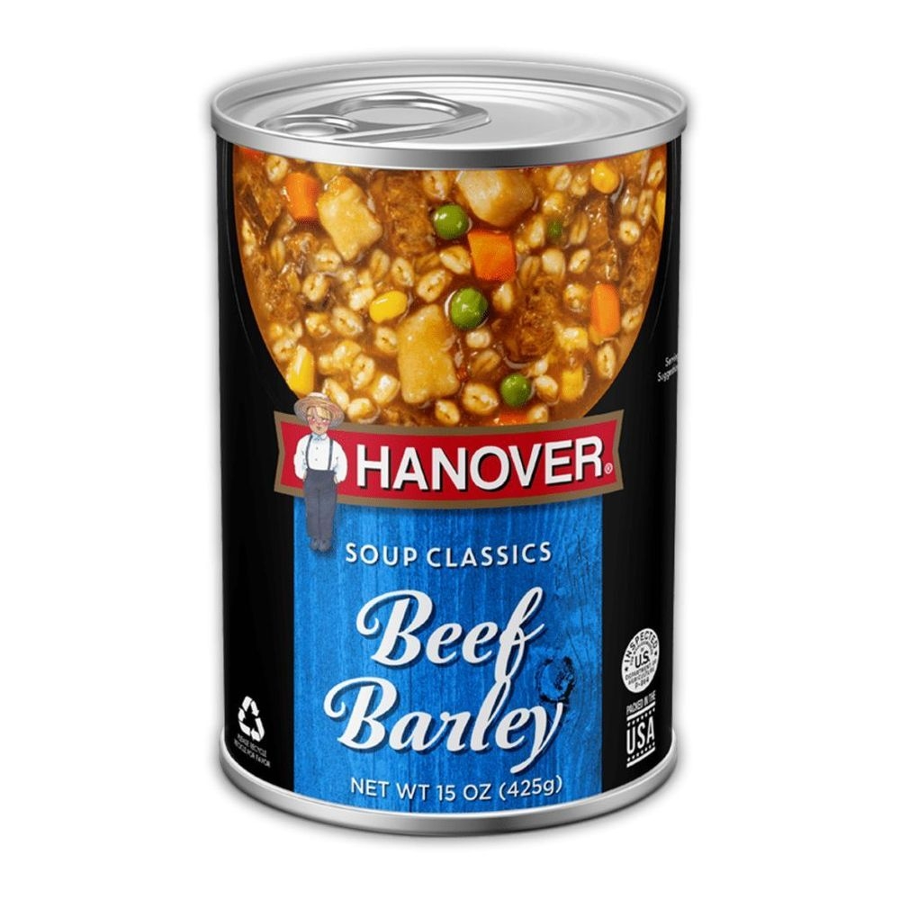 Hanover Beef Barley Soup, 15 Ounce -- 12 per case