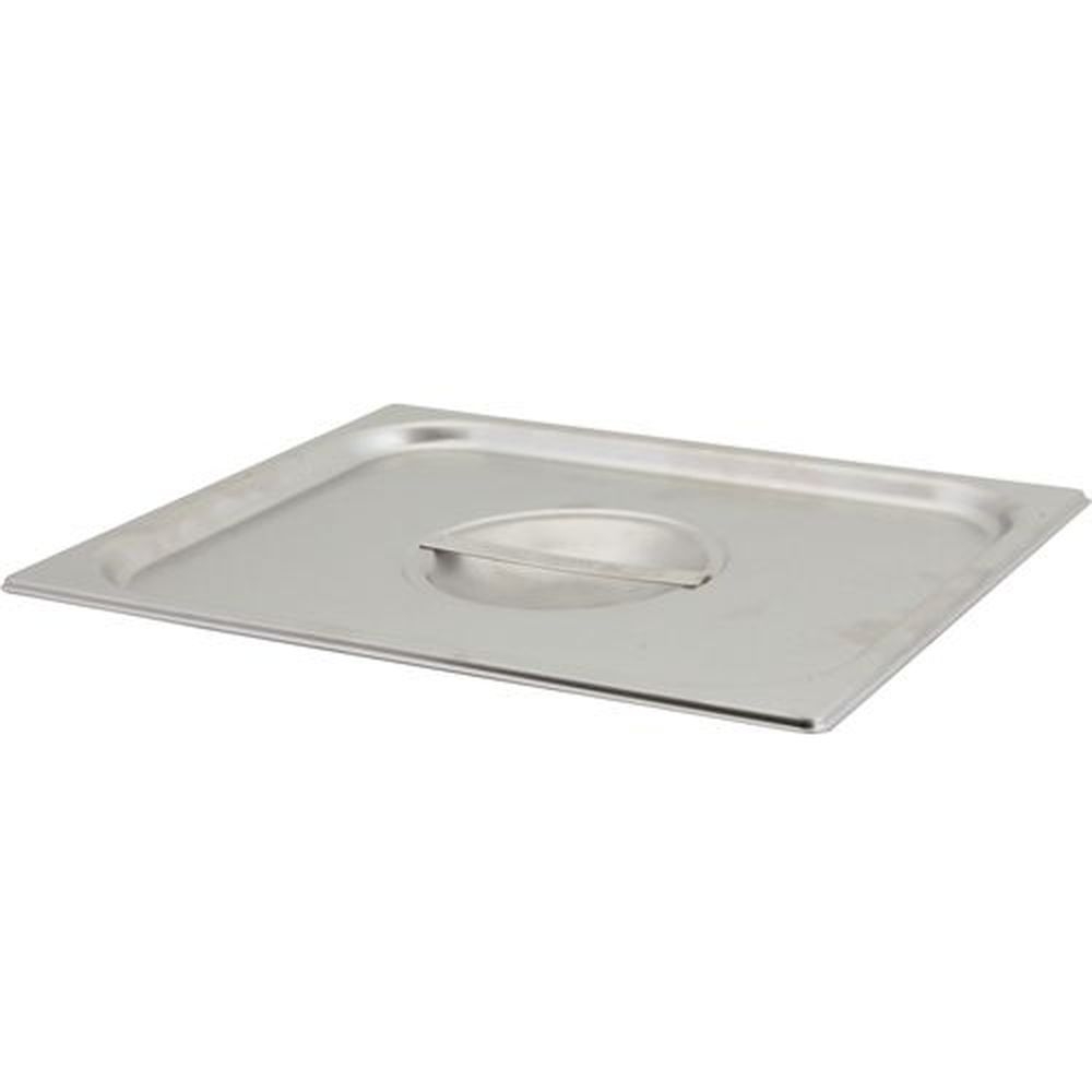 Vollrath 75120 Super Pan V Stainless Steel Half Size Solid Cover for Steam Table Pan, 12.76 x 10.44 x 1.125 inch Oveall
