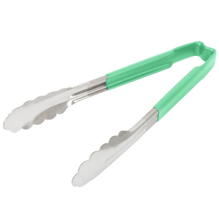 Vollrath Green Color Coded Kool Touch Tong, 9 1/2 inch -- 12 per case