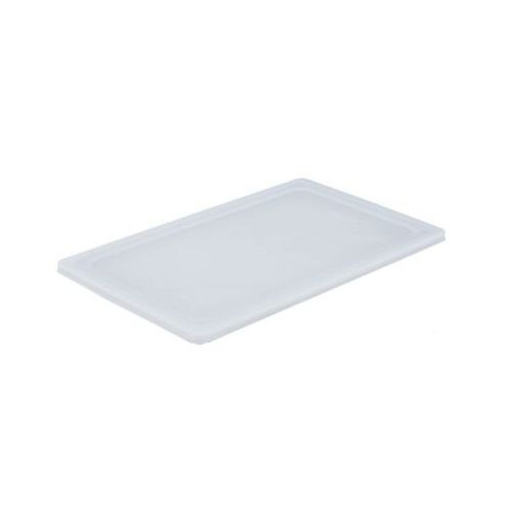Vollrath 52430 Super Pan V Flexible Steam Table White Full Size Pan Lid, 20.982 x 12.851 x 0.597 inch Overall