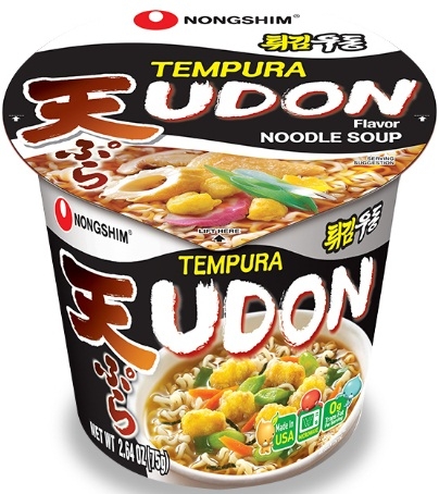 Nong Shim Tempura Udon Noodle Soup Cup, 2.64 Ounce -- 6 per case