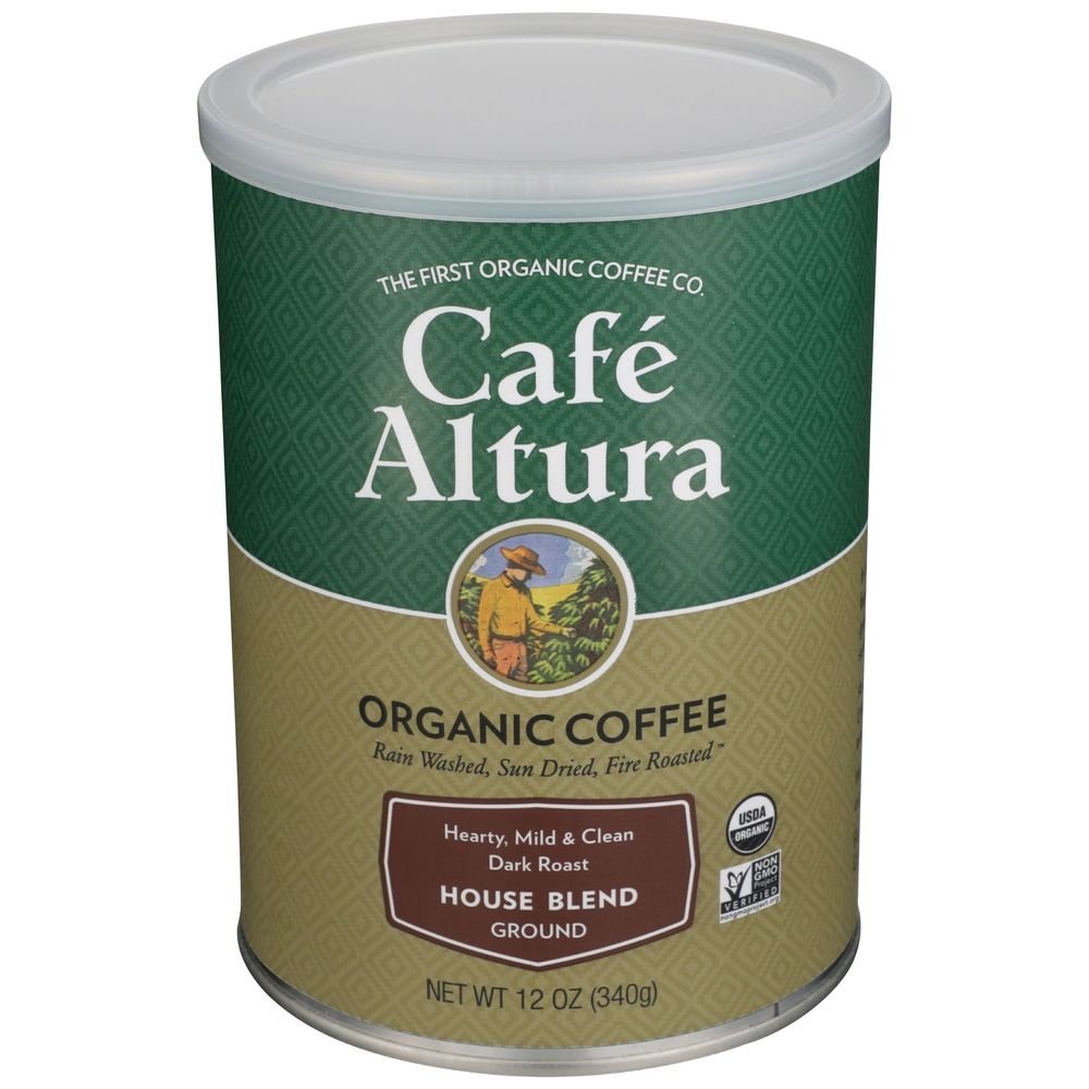 Cafe Altura Organic House Blend Ground Coffee, 12 Ounce -- 6 per case