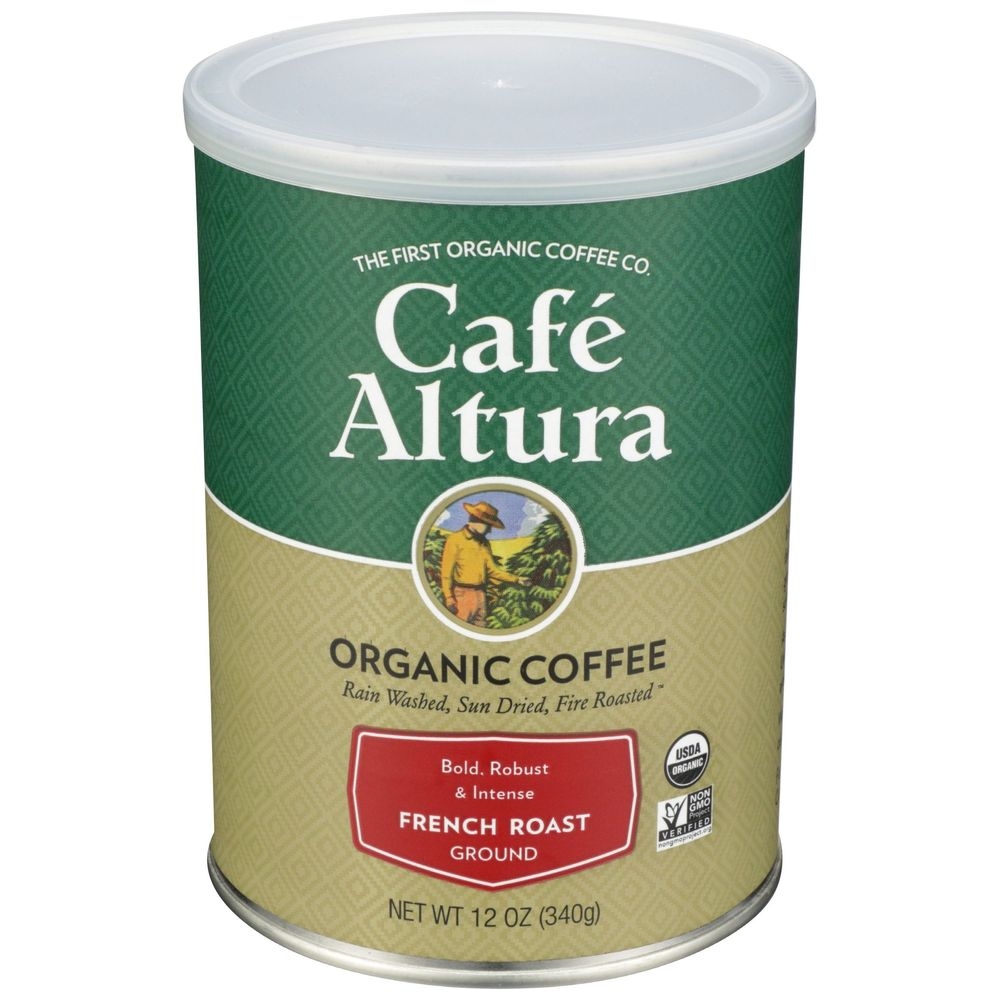Cafe Altura Organic French Roast Ground Coffee, 12 Ounce -- 6 per case