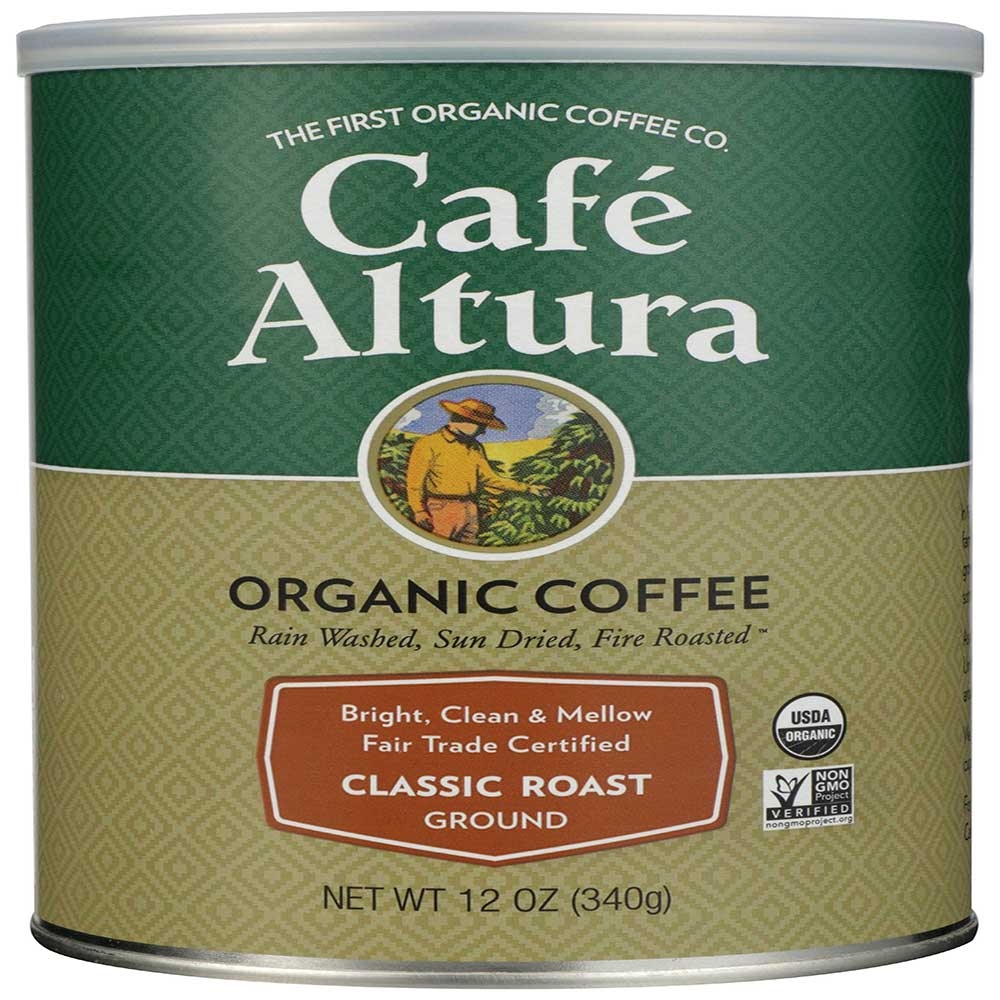 Cafe Altura Organic Classic Roast Ground Coffee, 12 Ounce -- 6 per case