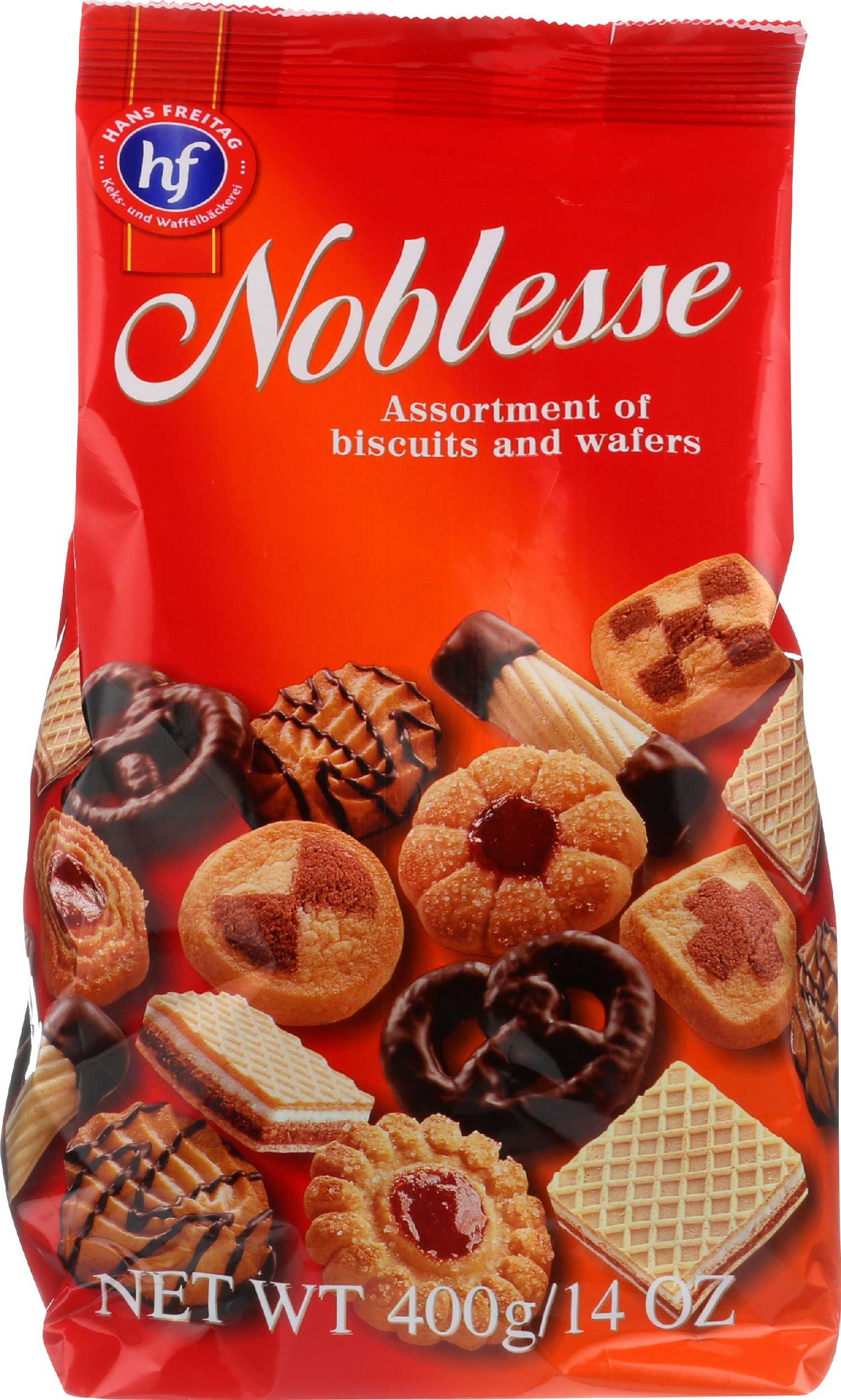 Hans Freitag Noblesse Assortment Cookies and Wafer, 14 Ounce -- 10 per case