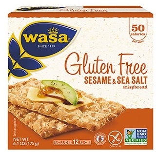 Wasa Gluten Free Sesame and Sea Salt Crispbread, 6.1 Ounce -- 10 per case