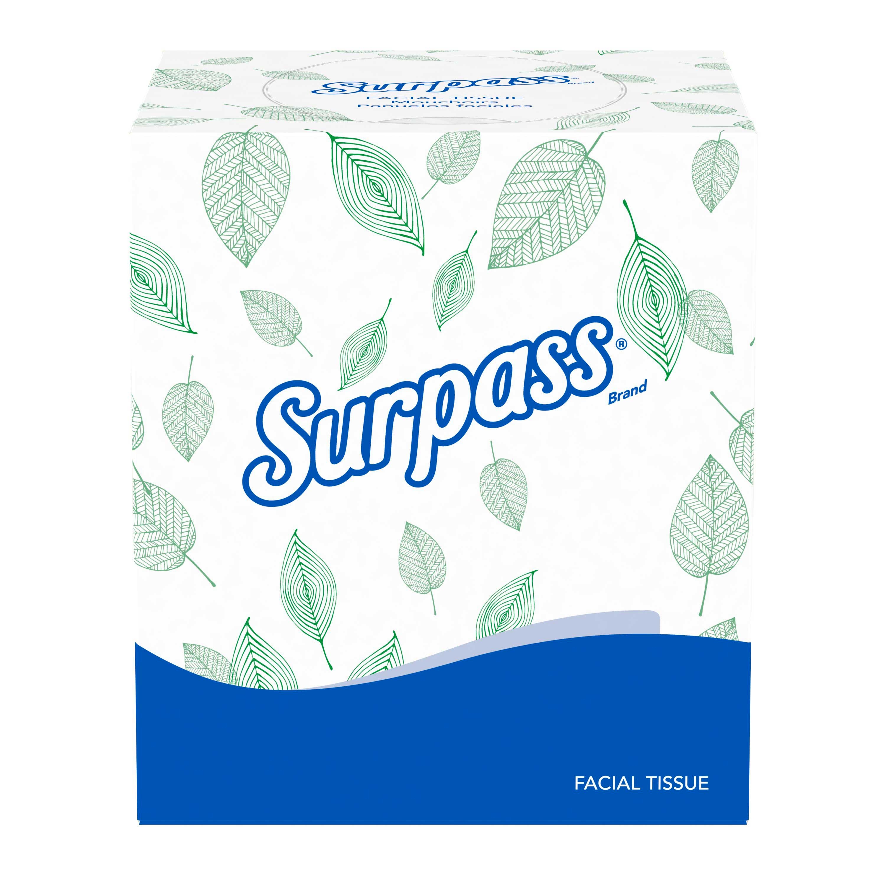 Surpass White Cube Box Facial Tissue -- 3960 per case