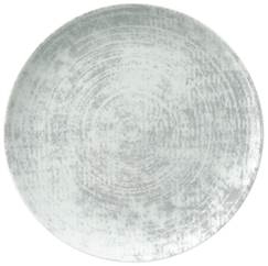 Schonwald Shabby Chic Structure Gray Coupe Plate -- 6 per case