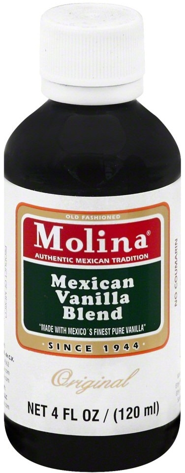 Molina Mexican Original Vanilla Blend Extract, 4 Ounce -- 12 per case