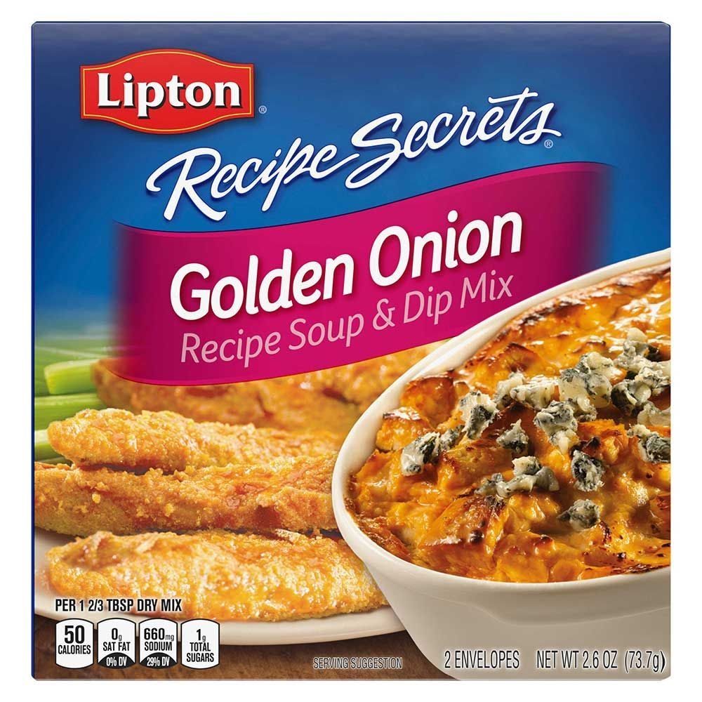 Lipton Recipe Secrets Golden Onion Soup and Dip Mix, 2.6 Ounce -- 12 per case