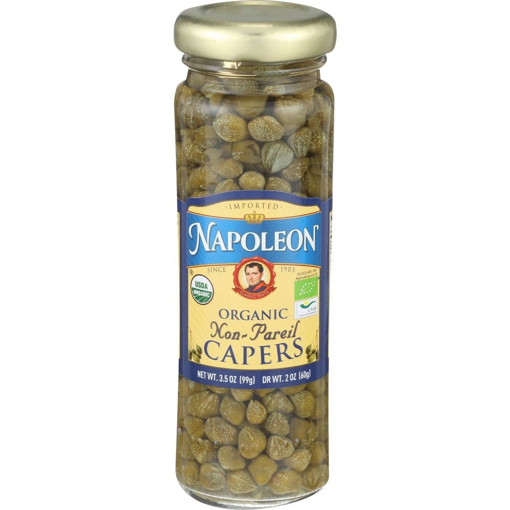 Napoleon Organic Non Pareil Capers, 3.5 Ounce -- 12 per case