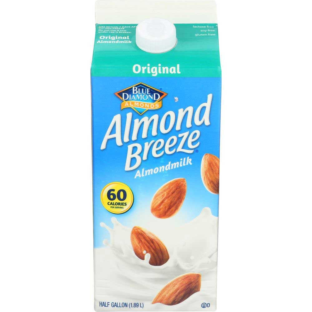 Almond Breeze Original Almond Milk, 64 Ounce -- 6 per case.