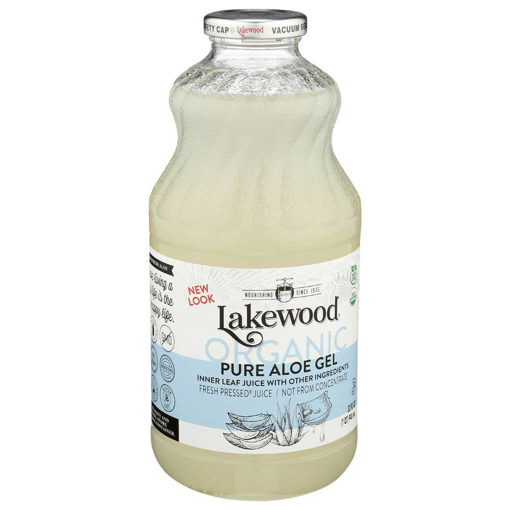 Lakewood Organic Pure Aloe Gel Juice, 32 Ounce