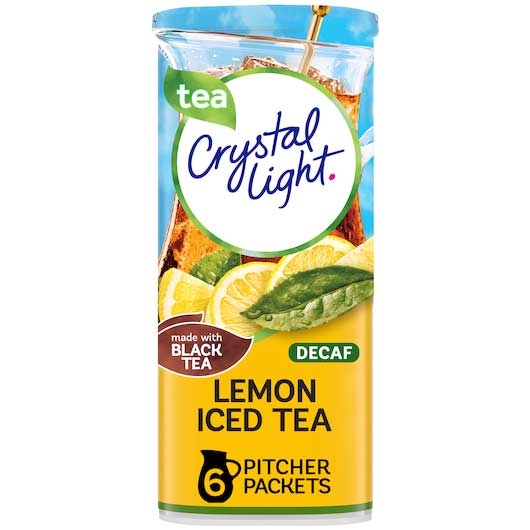 Crystal Light Decaffeinated Iced Tea Canister, 1.5 Ounce