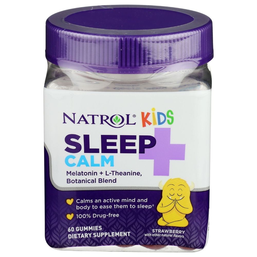 Natrol Kids Sleep Plus Calm Strawberry Gummies, 60 count