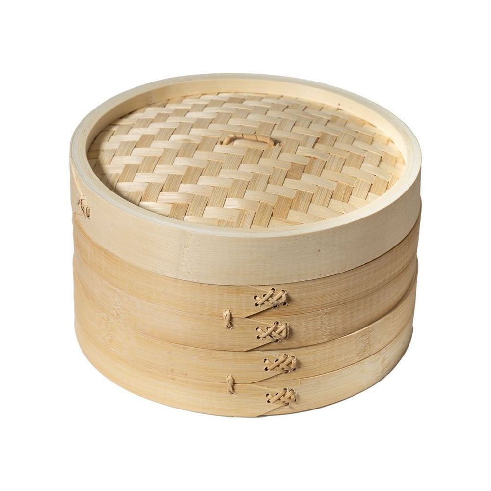 Joyce Chen 2-Tier Bamboo Steamer Basket, 10 inch
