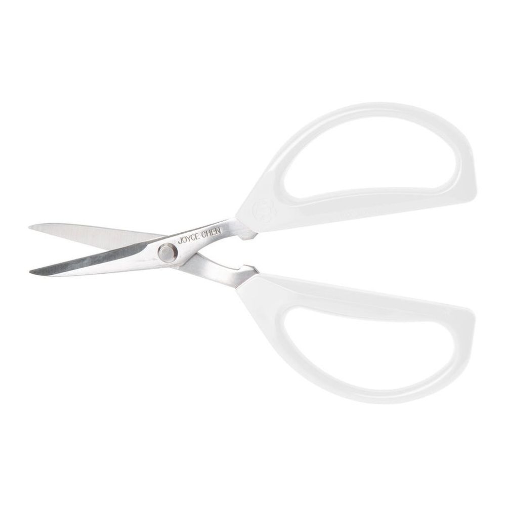 Joyce Chen Original Unlimited Kitchen Scissors with White Handles, 6.3 inch Length