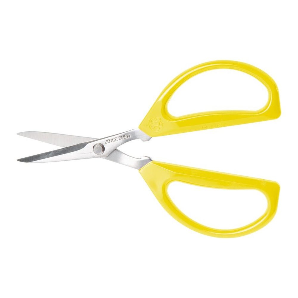 Joyce Chen Original Unlimited Kitchen Scissors with Yellow Handles, 6.3 inch Length