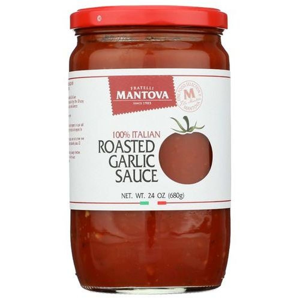 Mantova Italian Roasted Garlic Tomato Sauce, 24 Ounce -- 6 per case