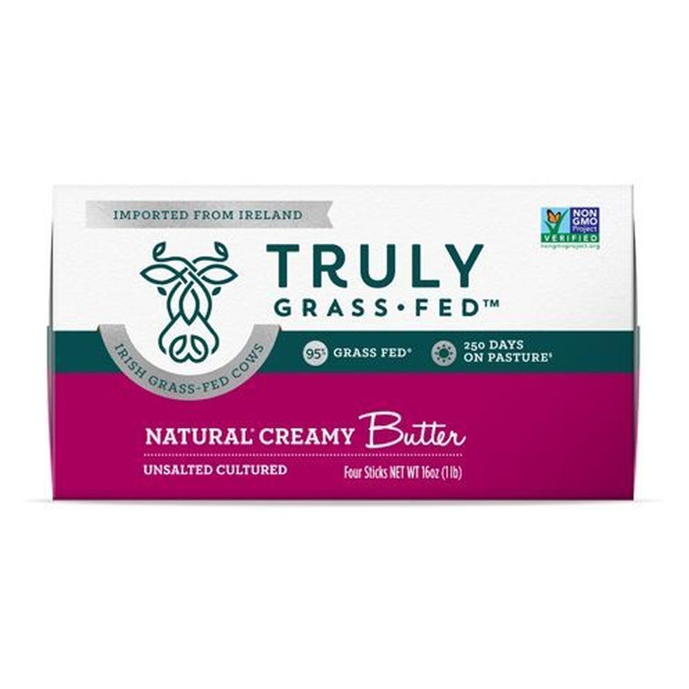 Truly Natural Creamy Unsalted Cultured Butter Sticks, 16 Ounce -- 10 per case