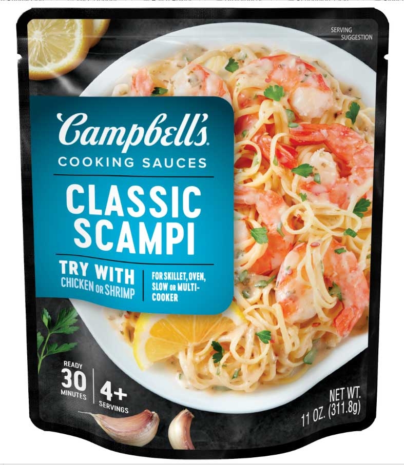 Campbells Classic Scampi Skillet Sauce, 11 Ounce Pouch -- 6 per case