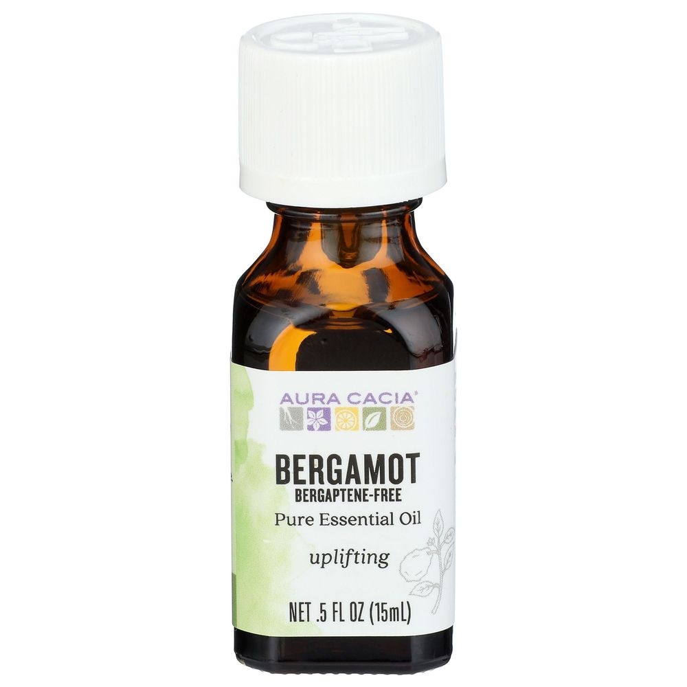 Aura Cacia Pure Bergamot Essential Oil, 0.5 Ounce