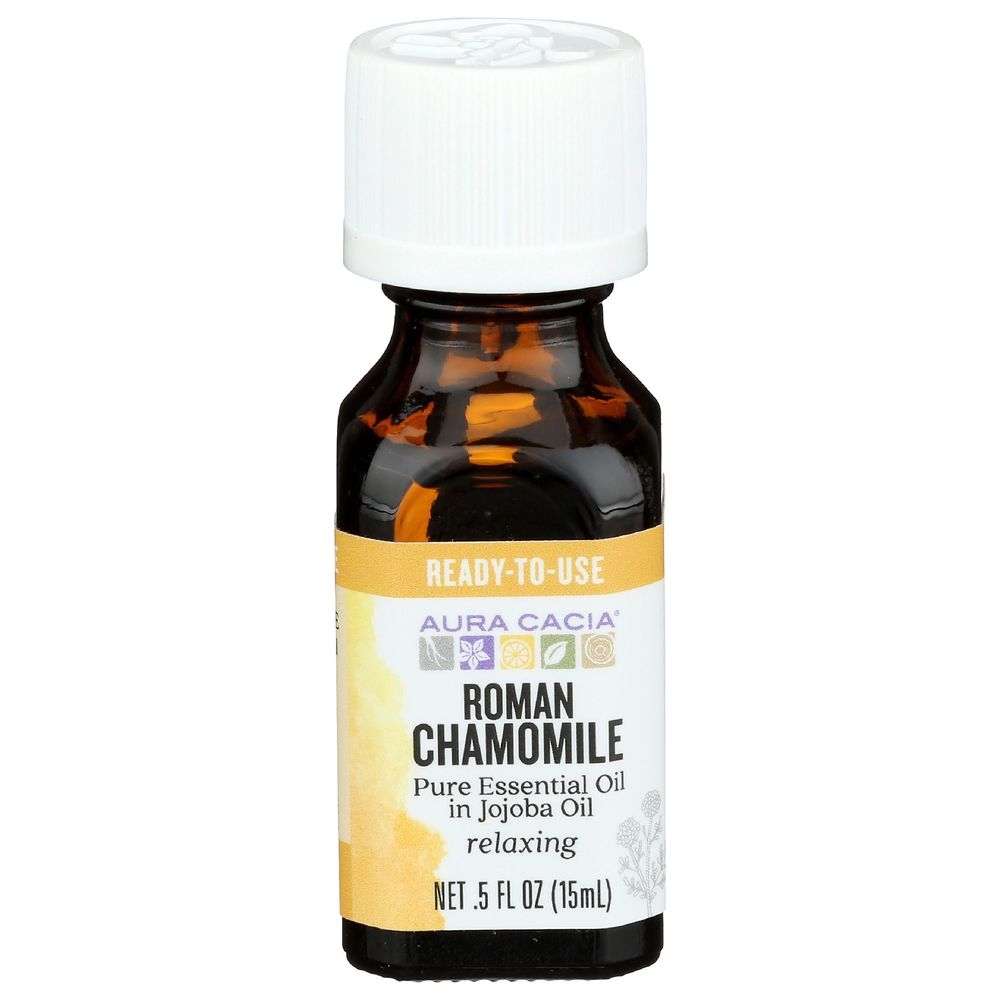 Aura Cacia Roman Chamomile Essential Oil, 0.5 Ounce