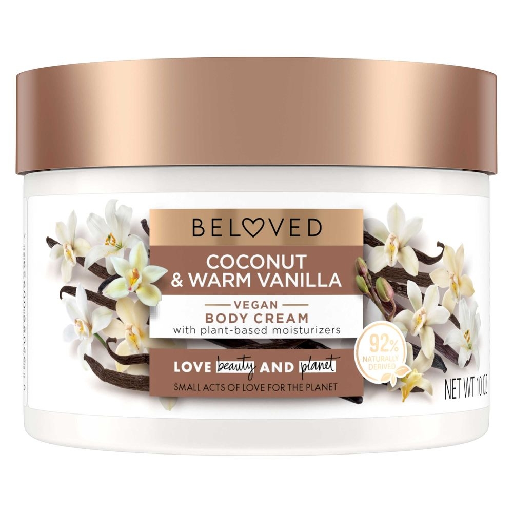 Love Beauty and Planet Beloved Warm Vanilla and Coconut Body Cream, 10 Ounce -- 6 per case