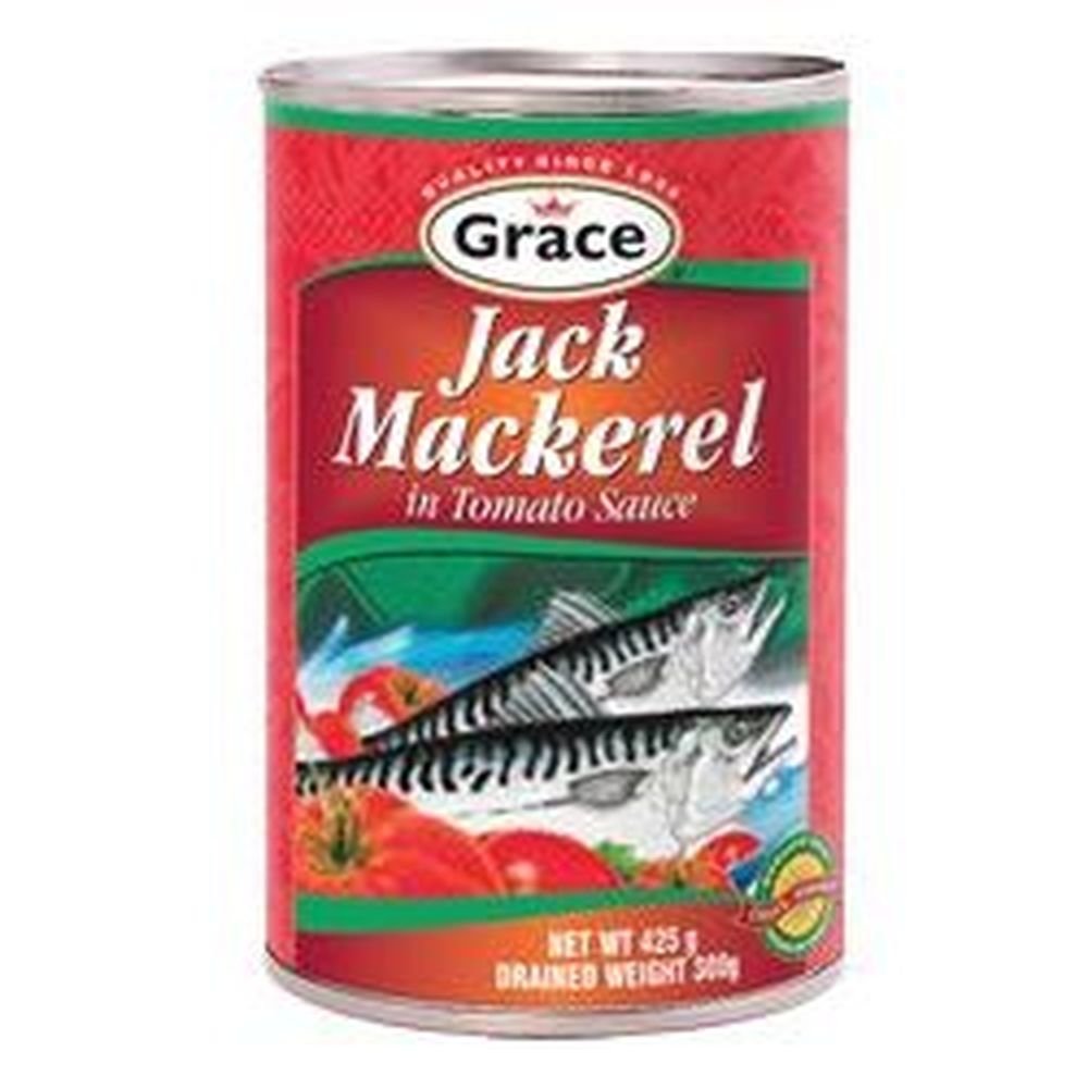 Grace Jack Mackerel in Tomato Sauce, 15 Ounce -- 24 per case