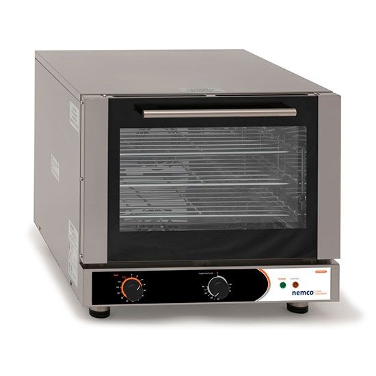 Nemco 120 Volt Half Size 3 Shelf Manual Convection Oven, 23.63 x 28 x 21 inch