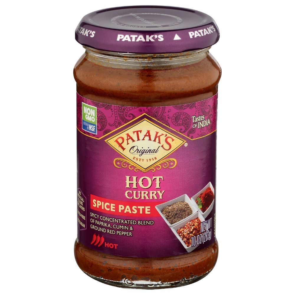Pataks Hot Curry Paste, 10 Ounce -- 6 per case
