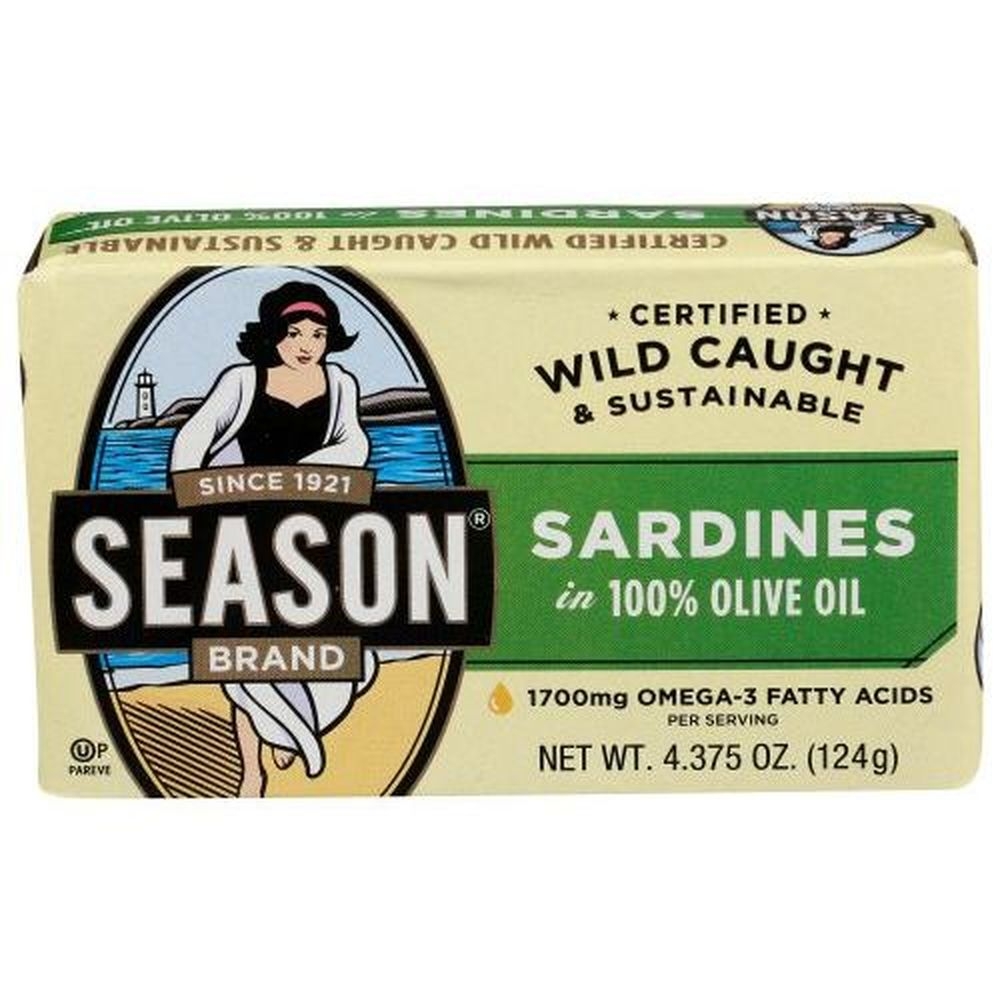 Season Sardine in Olive Oil, 4.375 Ounce -- 12 per case