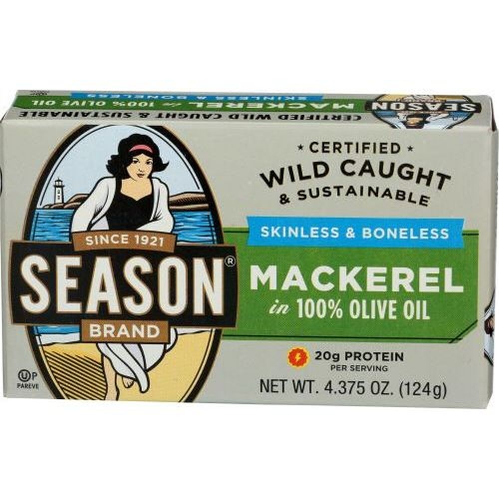 Season Skinless and Boneless Mackerel Fillets, 4.375 Ounce -- 12 per case