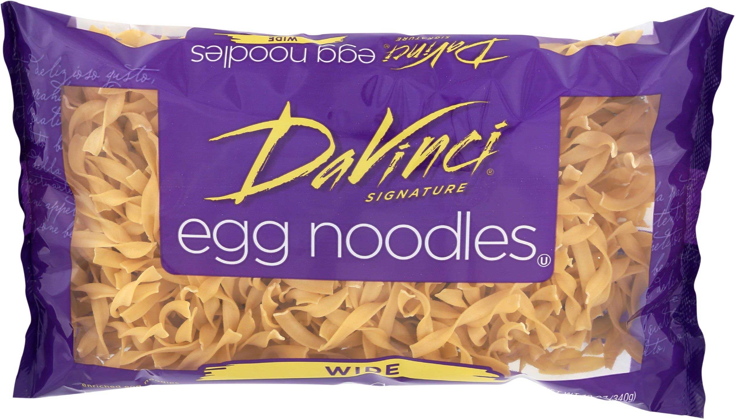 Davinci Wide Egg Noodles, 12 Ounce -- 12 per case