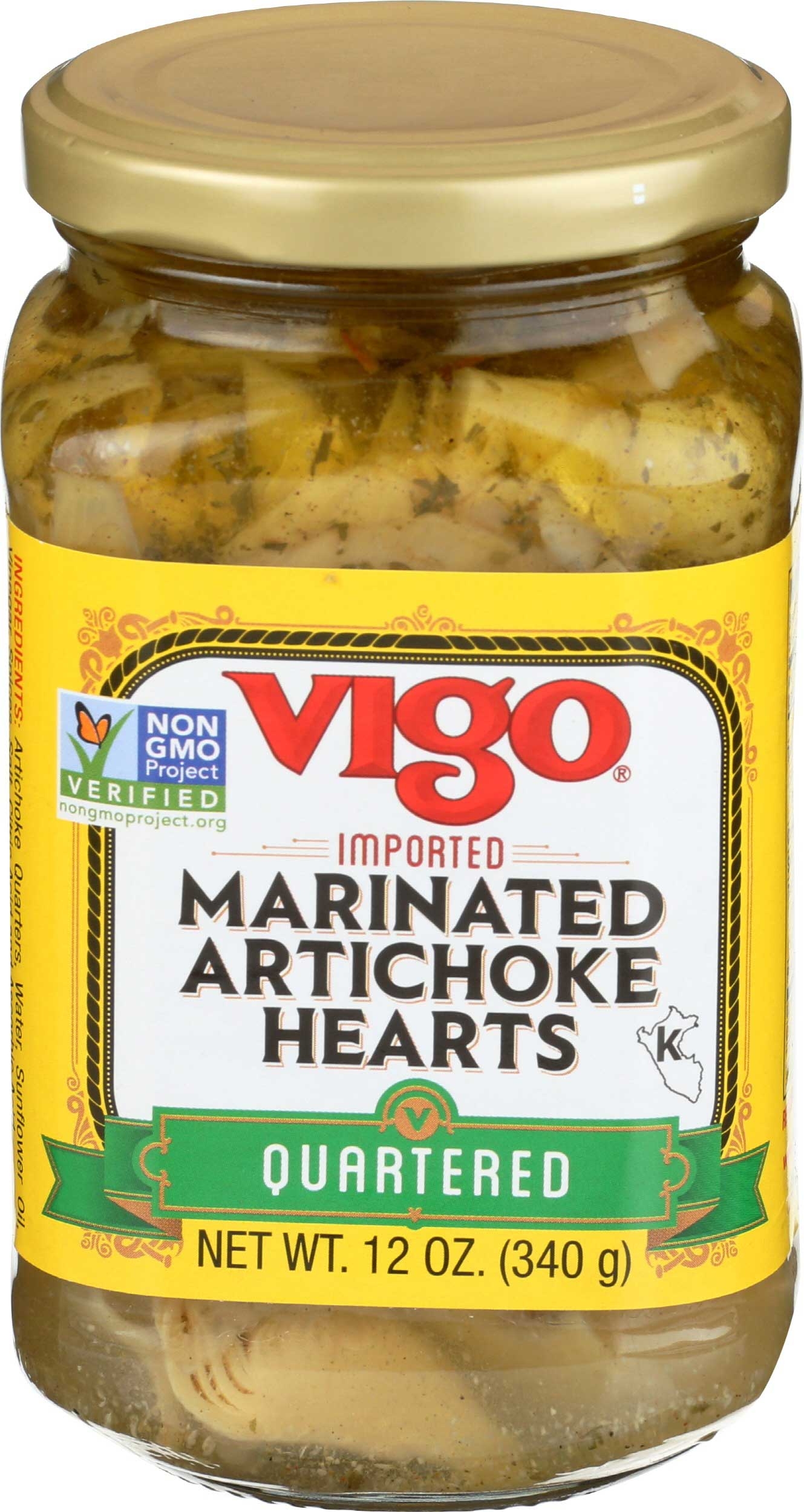 Vigo Marinated Artichoke Hearts, 12 Ounce -- 12 per case