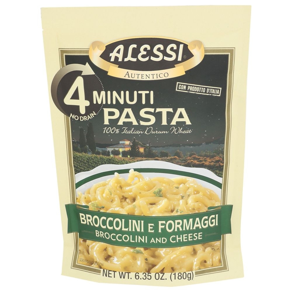 Alessi Broccolini E Formaggi Quick 4 Minute Pasta, 6.35 Ounce -- 6 per case