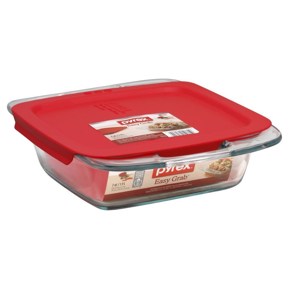 Pyrex Glass Baking Dish, 8 x 8 x 2.5 inch -- 3 per case